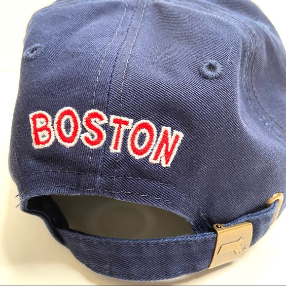 Boston “B” Navy Blue and Red Adjustable Baseball Hat - Picture 8 of 11